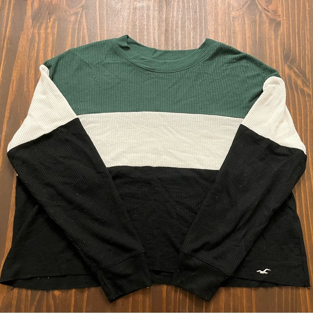Hollister waffle knit long sleeve